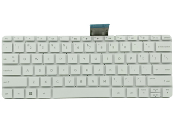 White HP Stream 11-ah113wm No Frame Laptop English layout US Keyboard