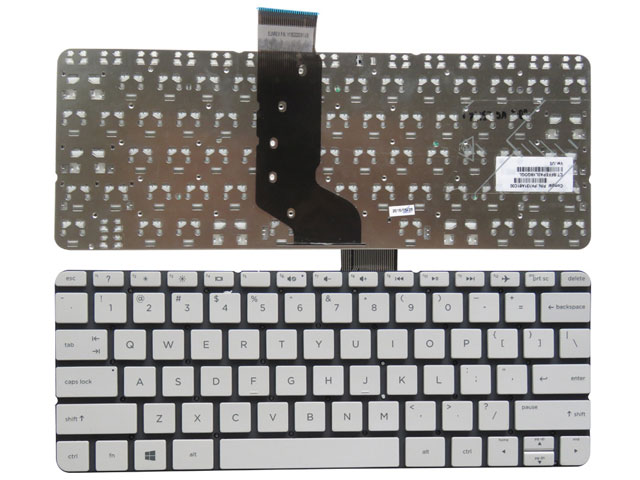 White HP Pavilion 11-n 11-n000 x360 Laptop Keyboard