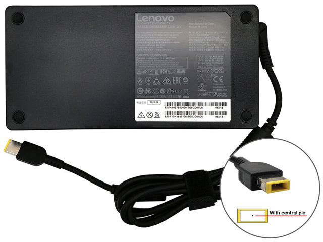 Lenovo 20V 11.5A 230W Rectangle yellow Charger AC Adapter Power Supply